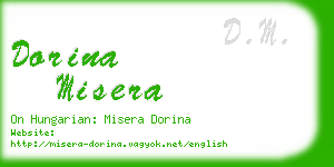 dorina misera business card